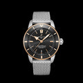 Breitling Superocean Heritage B20 Automatic 44 Black Dial Silver Mesh Bracelet Watch for Men - UB2030121B1A1