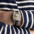 Citizen Tsuyosa Automatic Titanium Yellow Dial Silver Steel Strap Watch For Men - NK5010-51X