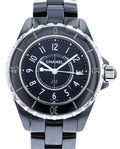 Chanel J12 Quartz Ceramic Black Dial Black Steel Strap Watch for Women - J12 H0682