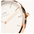 Daniel Wellington Classic Reading White Dial Black Leather Strap Watch For Women - DW00100041
