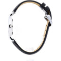Daniel Wellington Classy Sheffield White Dial Black Leather Strap Watch For Women - DW00100080
