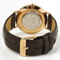 Daniel Wellington Classic York Black Dial Brown Leather Strap Watch For Women - DW00100140