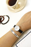 Daniel Wellington Classic Petite Cornwall White Dial Black Nylon Strap Watch For Women - DW00100252