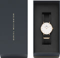 Daniel Wellington Classic Petite Cornwall White Dial Green NATO Strap Watch For Women - DW00100253
