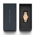 Daniel Wellington Iconic Link Unitone Rose Gold Dial Rose Gold Steel Strap Watch For Women - DW00100401