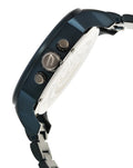 Diesel Daddy 2.0 Chronograph Grey Dial Blue Steel Strap Watch For Men - DZ7414