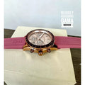 Michael Kors Berkley Quartz Rose Gold Dial Pink Rubber Strap Watch for Women - MKO1039