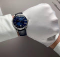 Tissot Carson Premium Blue Dial Blue Leather Strap Watch For Men - T122.410.16.043.00