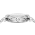 Emporio Armani Gianni T-Bar Automatic Silver Dial Silver Steel Strap Watch For Women - AR60022