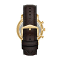 Fossil Neutra Chronograph Brown Dial Brown Leather Strap Watch for Men - FS5763