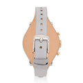 Fossil Original Boyfriend White Dial Light Blue Leather Strap Watch for Women - ES4045
