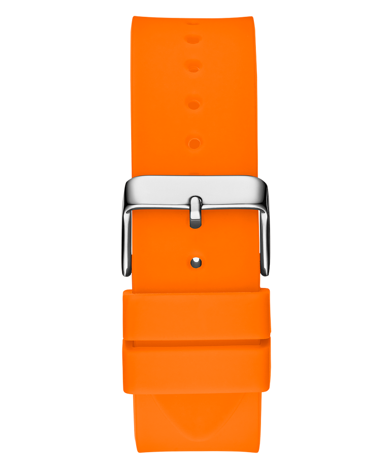 Guess Phoenix Multifunction Black Dial Orange Rubber Strap Watch For Men - GW0203G10