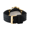 Guess Moonlight Crystals Silver Dial Black Silicone Strap Watch For Women - GW0257L1