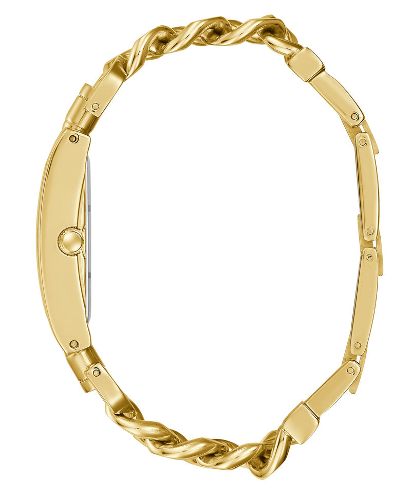 Guess Mod G Gold Dial Gold Steel Strap Watch for Women - GW0294L2