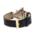 Guess Fame Quartz Black Dial Black Leather Strap Watch For Women - GW0504L5