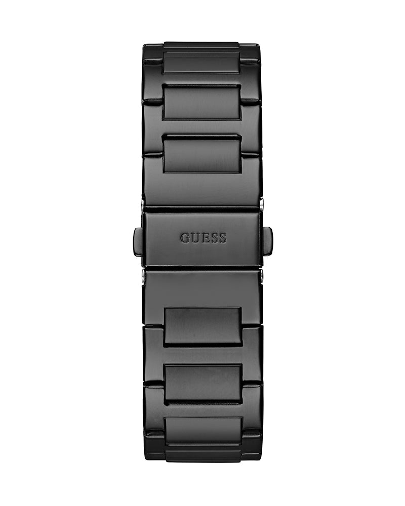 Guess Integrity Analog Black Dial Black Steel Strap Watch for Men - GW0631G2