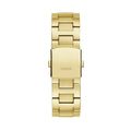 Guess Equity Analog Green Dial Gold Steel Strap Watch For Men - GW0703G2