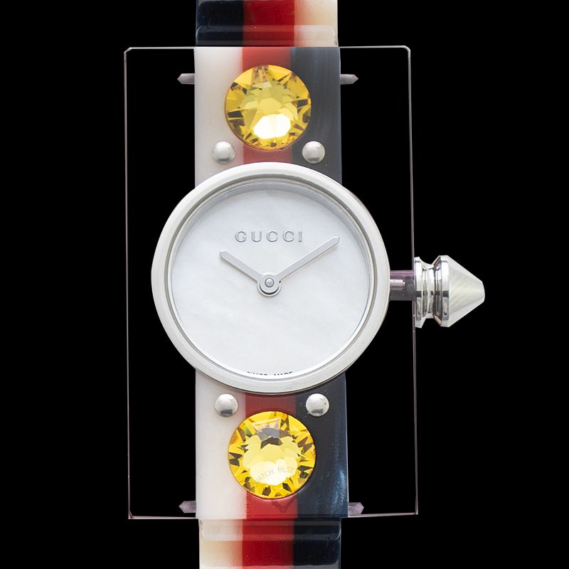 Gucci Web Pink Mother of Pearl Dial Watch For Women - YA143524