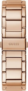 Guess Raven Diamonds Rose Gold Dial Rose Gold Steel Strap Watch for Women - GW0104L3