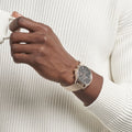 Hugo Boss Associate Black Dial Rose Gold Mesh Bracelet Watch for Men - 1513806