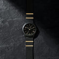Calvin Klein Minimal Black Dial Black Steel Strap Watch For Men - K3M524Z1
