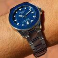 Tissot Seastar 1000 Lady Blue Dial Silver Steel Strap Watch For Women - T120.210.11.041.00