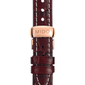 Mido Baroncelli III Automatic Diamonds Brown Dial Brown Leather Strap Watch For Women - M7600.3.64.8