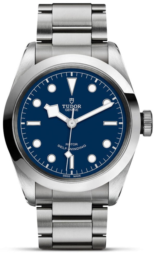 Tudor Black Bay Automatic Blue Dial Silver Steel Strap Watch for Men - M79540-0004