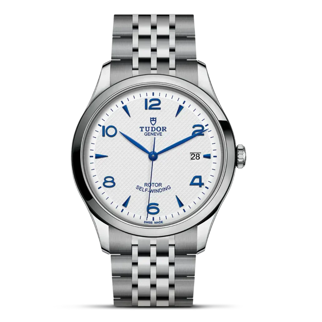 Tudor 1926 Automatic White Dial Silver Steel Strap Watch for Men - M91650-0005
