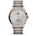 Tudor 1926 Automatic Diamonds Silver Dial Two Tone Steel Strap Watch for Men - M91651-0002