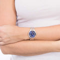 Michael Kors Lauryn Quartz Blue Dial Two Tone Steel Strap Watch For Women - MK3929