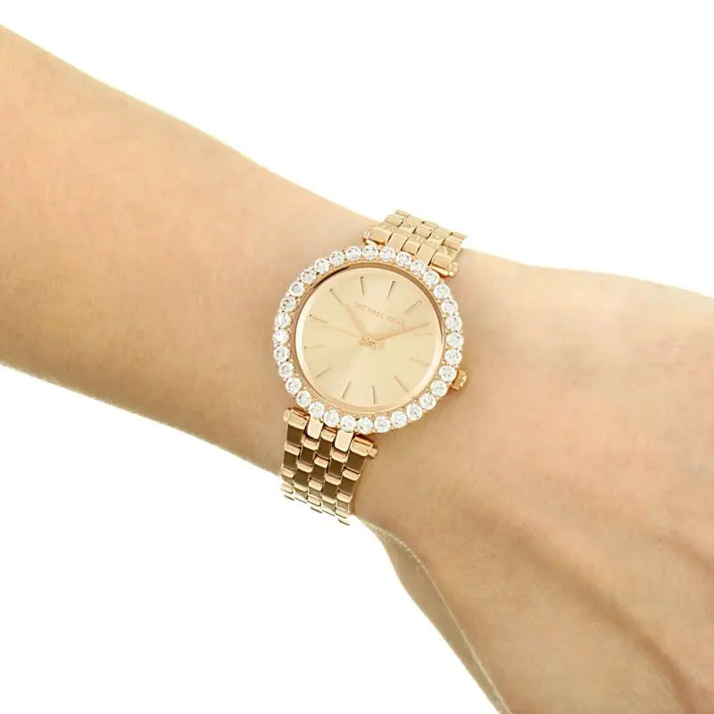 Michael Kors Darci Analog Gold Dial Gold Steel Strap Watch For Women - MK4513