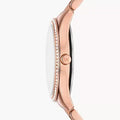 Michael Kors Lauryn Three-Hand Crystals Rose Gold Dial Rose Gold Steel Strap Watch for Women - MK4736