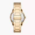 Michael Kors Tibby Chronograph Gold Dial Gold Steel Strap Watch For Women - MK6927