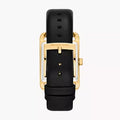 Michael Kors Monroe Three Hand Black Dial Black Leather Strap Watch for Women - MKO1027