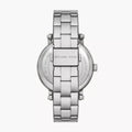Michael Kors Corey Three Hand Pink Dial Silver Steel Strap Watch for Women - MKO1050