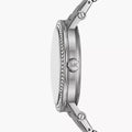 Michael Kors Corey Three Hand Pink Dial Silver Steel Strap Watch for Women - MKO1050