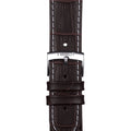 Tissot PR 100 Chronograph Silver Dial Brown Leather Strap Watch for Men - T101.417.16.031.00
