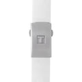 Tissot T Race Lady Chronograph White Dial White Rubber Strap Watch for Women - T048.217.17.017.00