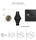 Daniel Wellington Iconic Link Ceramic Black Dial Black Steel Strap Watch For Women - DW00100415