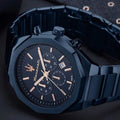 Maserati Stile Chronograph Blue Dial Blue Steel Strap Watch For Men - R8873642008