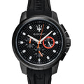 Maserati SFIDA Chronograph Quartz Stainless Steel Black Dial Watch For Men - R8851123007