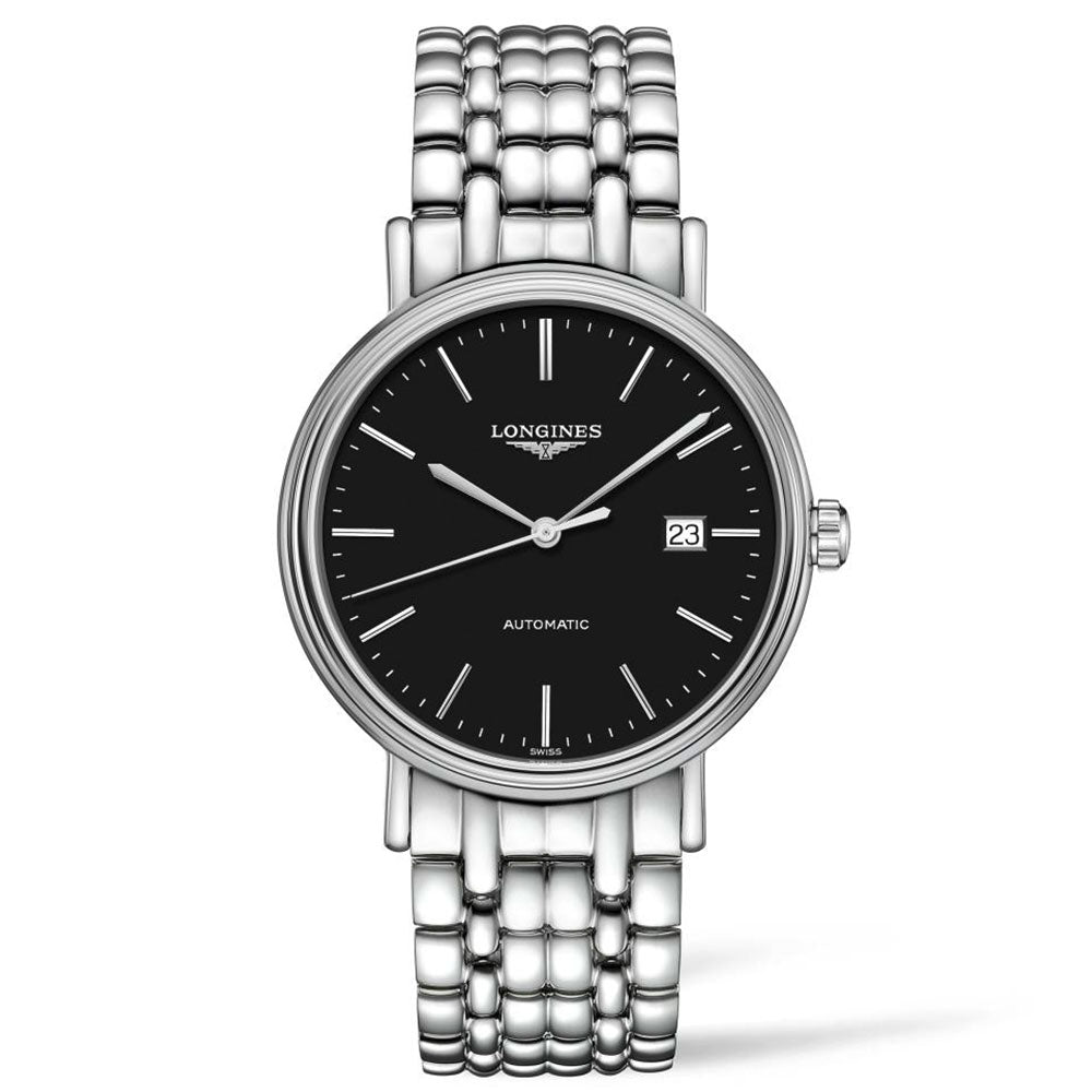 Longines Presence 38.5mm Automatic Stainless Steel Watch for Men - L4.921.4.52.6
