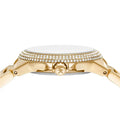Michael Kors Camille Multifunction Green Dial Gold Steel Strap Watch For Women - MK6981