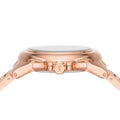 Michael Kors Camille Chronograph White Dial Rose Gold Steel Strap Watch For Women - MK7271