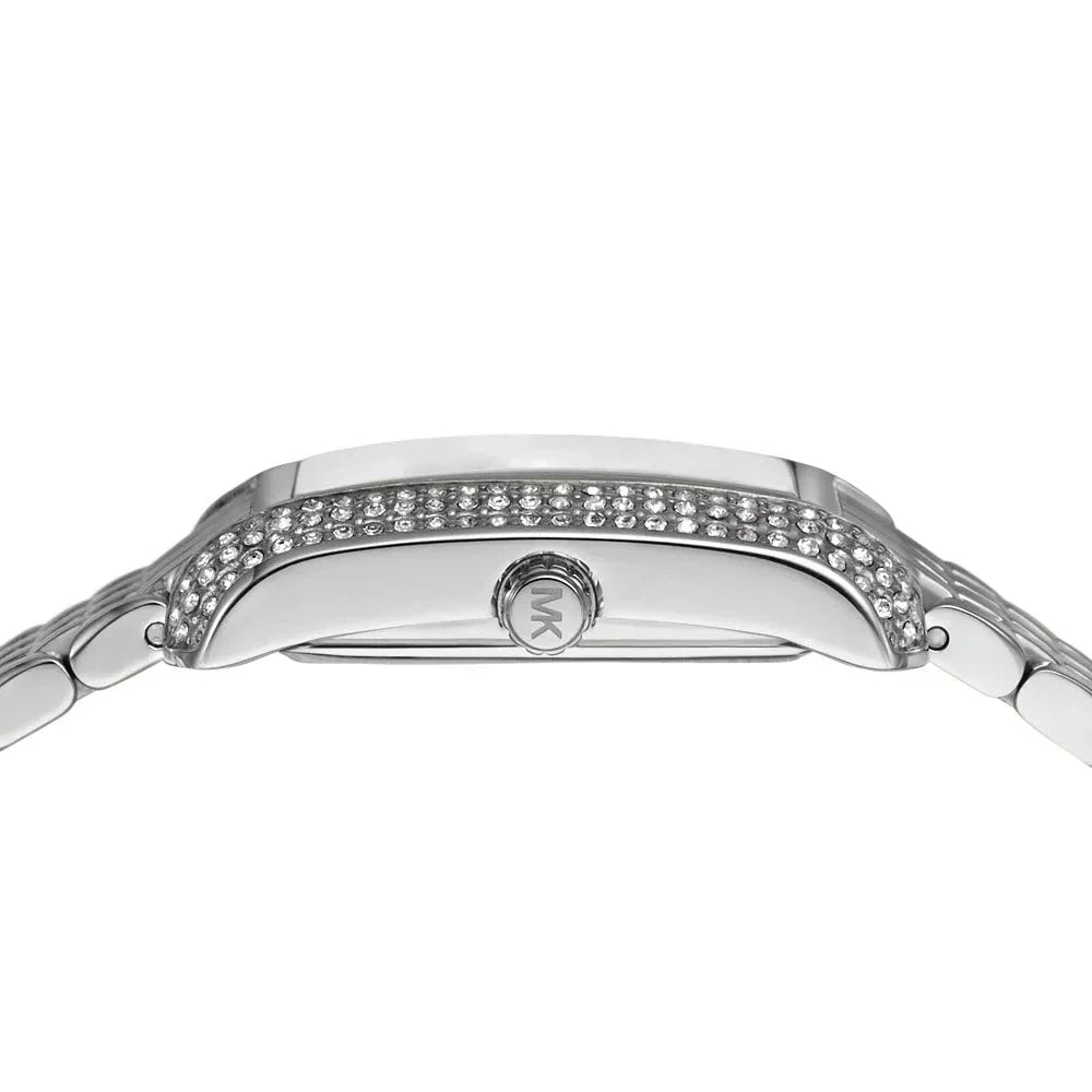 Michael Kors Emery Analog Three Hand Blue Dial Silver Steel Strap Watch for Women - MK4829