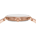 Michael Kors Jaryn Analog Gold Dial Pink Steel Strap Watch For Women - MK4343