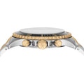 Michael Kors Bayville Chronograph Black Dial Two Tone Steel Strap Watch For Women - MK8872