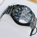 Citizen Tsuyosa Automatic Camouflage Black Dial Black Steel Strap Watch For Men - NJ0155-87E