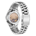 Citizen Tsuyosa Automatic Salmon Orange Dial Silver Steel Strap Watch For Men - NJ0159-86Z
